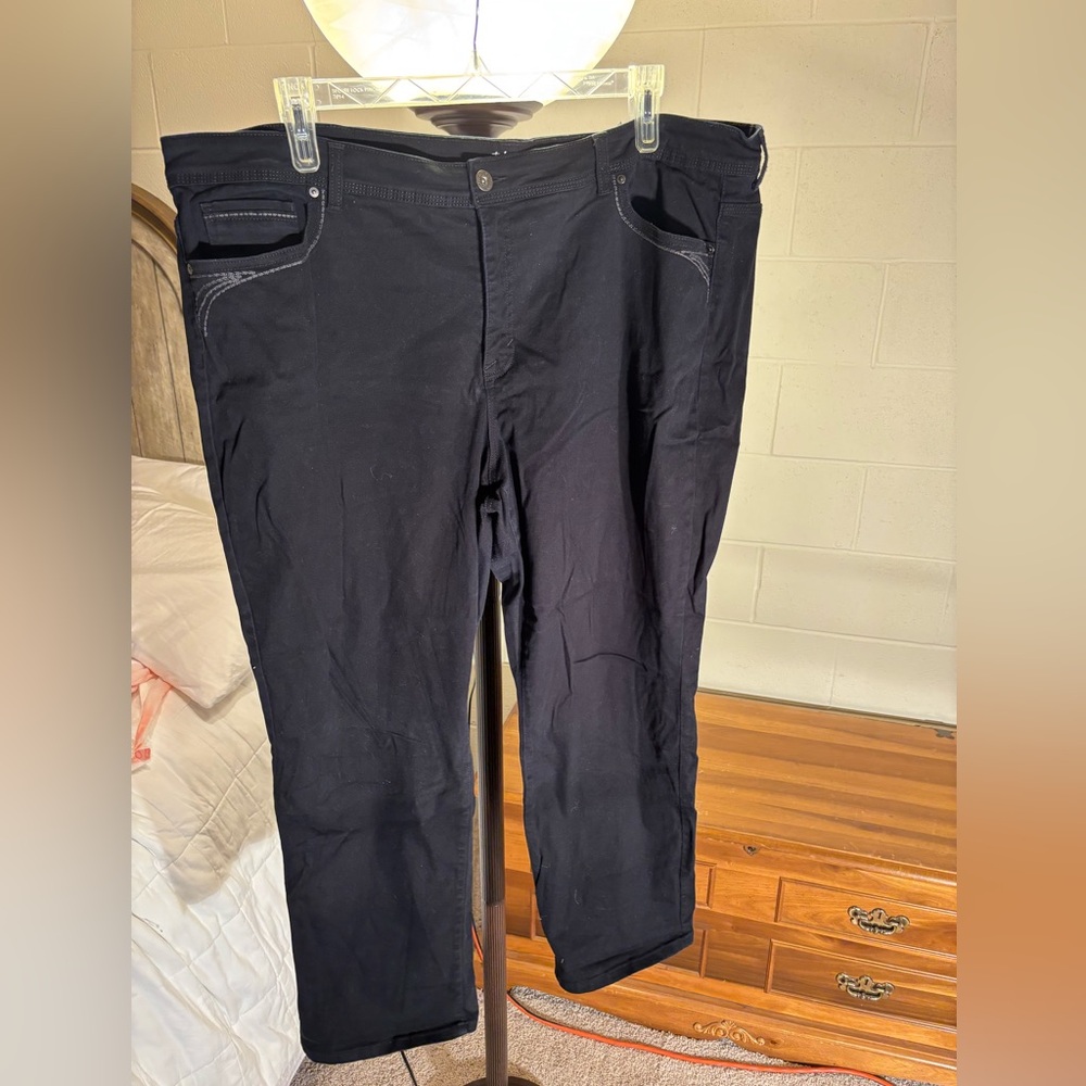 Style & Co. Black Straight Leg Jeans